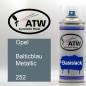 Preview: Opel, Balticblau Metallic, 252: 400ml Sprühdose, von ATW Autoteile West.